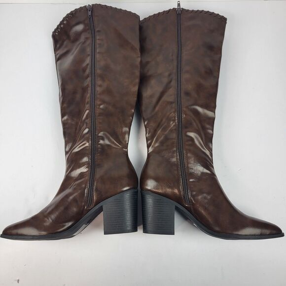 Journee Collection Daria Knee High Boot Size 7.5 Extra Wide Calf - Picture 10 of 15
